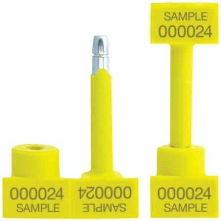 BSC PREFERRED 1-1/4'' Yellow Bolt Seals, 50PK H-435Y